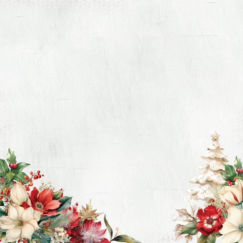 Uniquely Creative - Holly in the Hall Paper (Home for Christmas Collection) - Side A