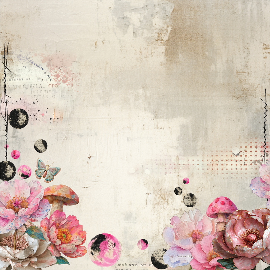 Uniquely Creative - Once in a Bloom Paper Side A