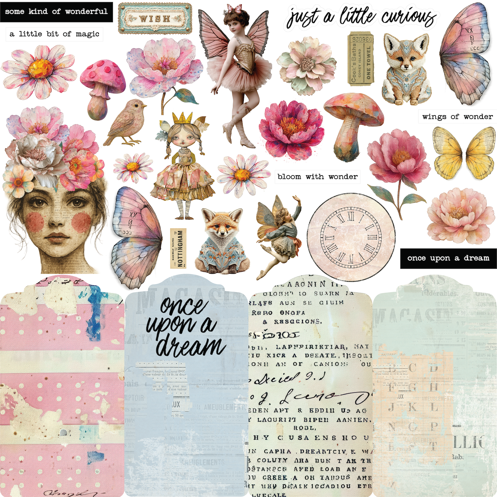 Uniquely Creative - Little Curiosities Paper Side A