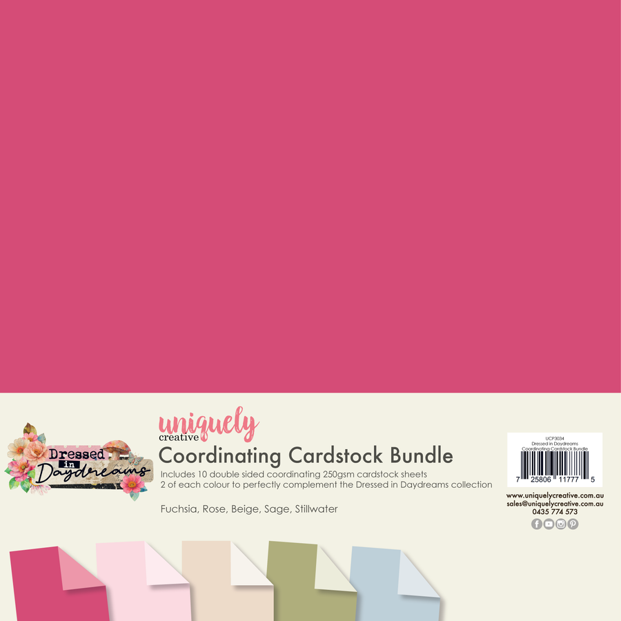 Uniquely Creative - Dressed in Daydreams Coordinating Cardstock Bundle
