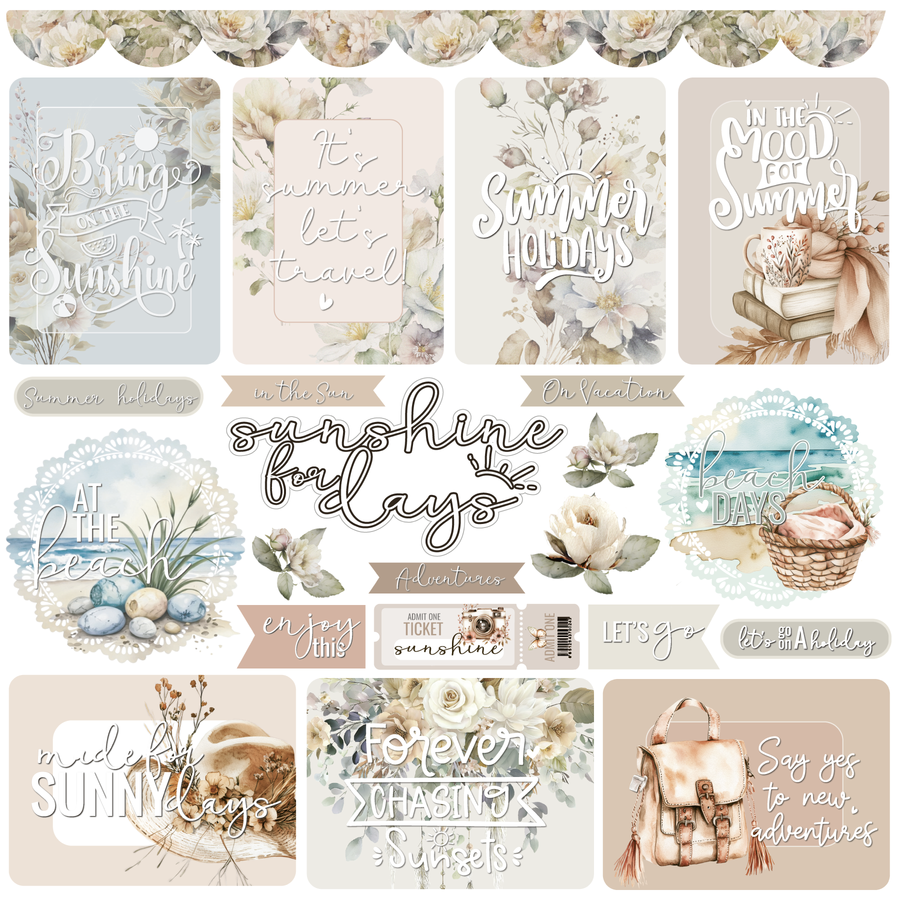 Uniquely Creative - Sunshine for Days Paper (Bohemian Escape Collection) Side A