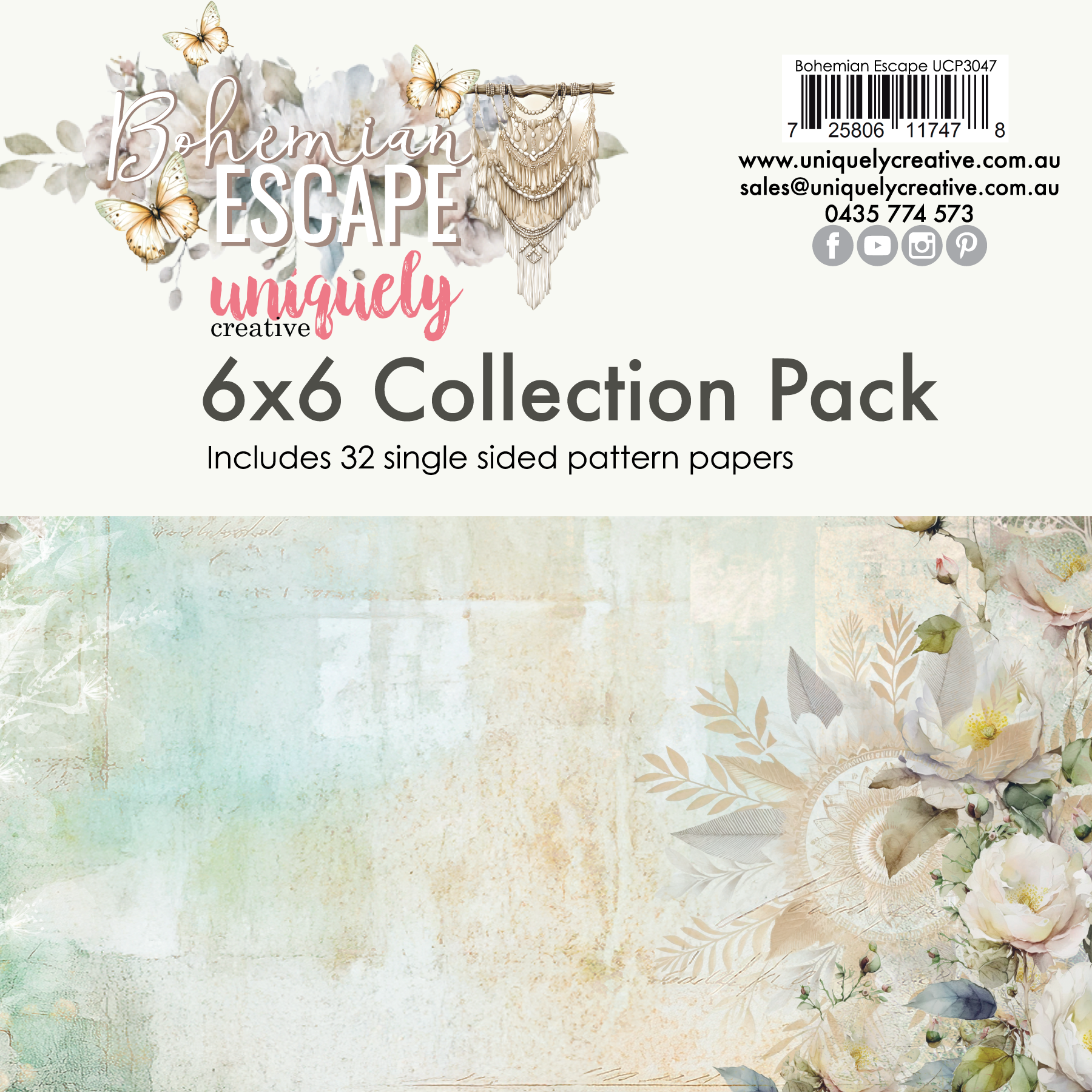 Uniquely Creative - Bohemian Escape 6 x 6 Collection Pack (Bohemian Escape Collection)