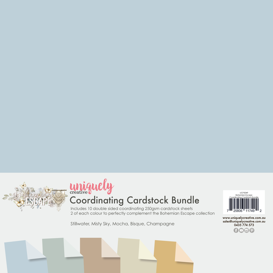 Uniquely Creative - Bohemian Escape Coordinating Cardstock Bundle (Bohemian Escape Collection)