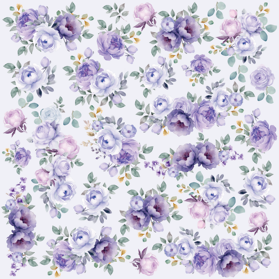 Uniquely Creative - Lavender Breeze Paper (Ultraviolet Delight Collection) Side A