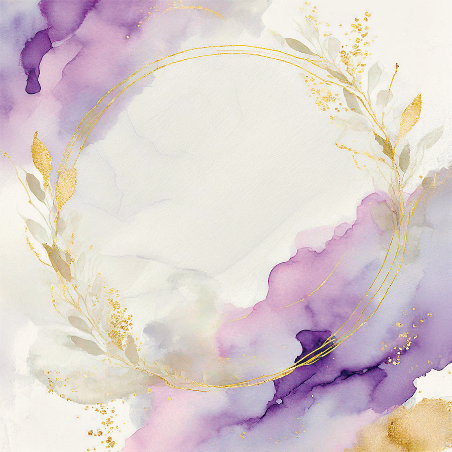 Uniquely Creative - Gold & Amethyst Paper (Ultraviolet Delight Collection) Side A