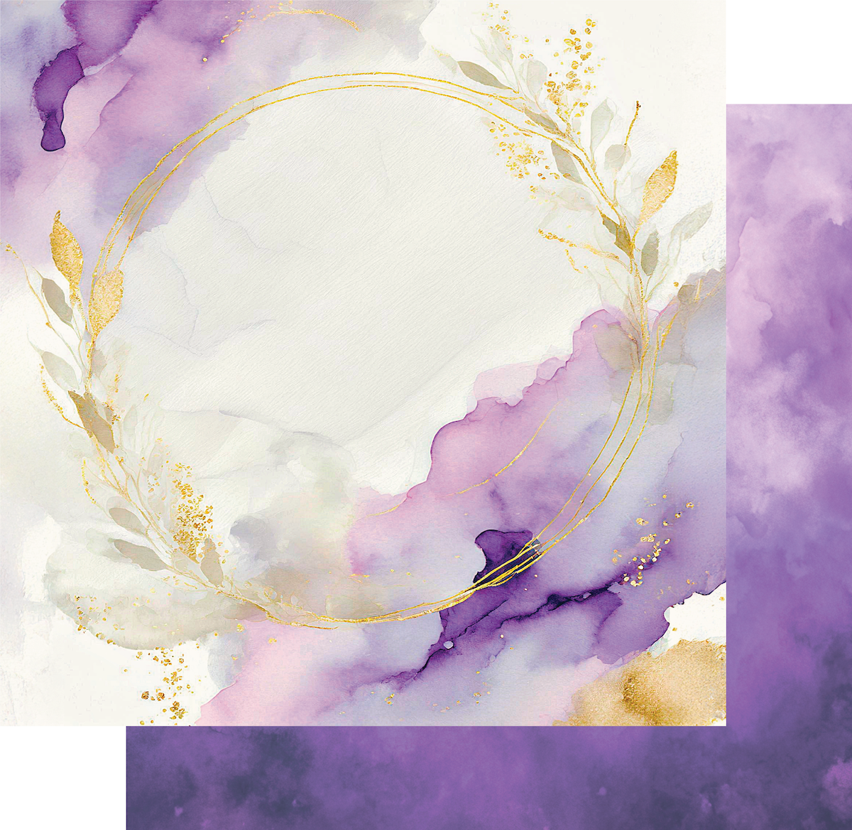 Uniquely Creative - Gold & Amethyst Paper (Ultraviolet Delight Collection)