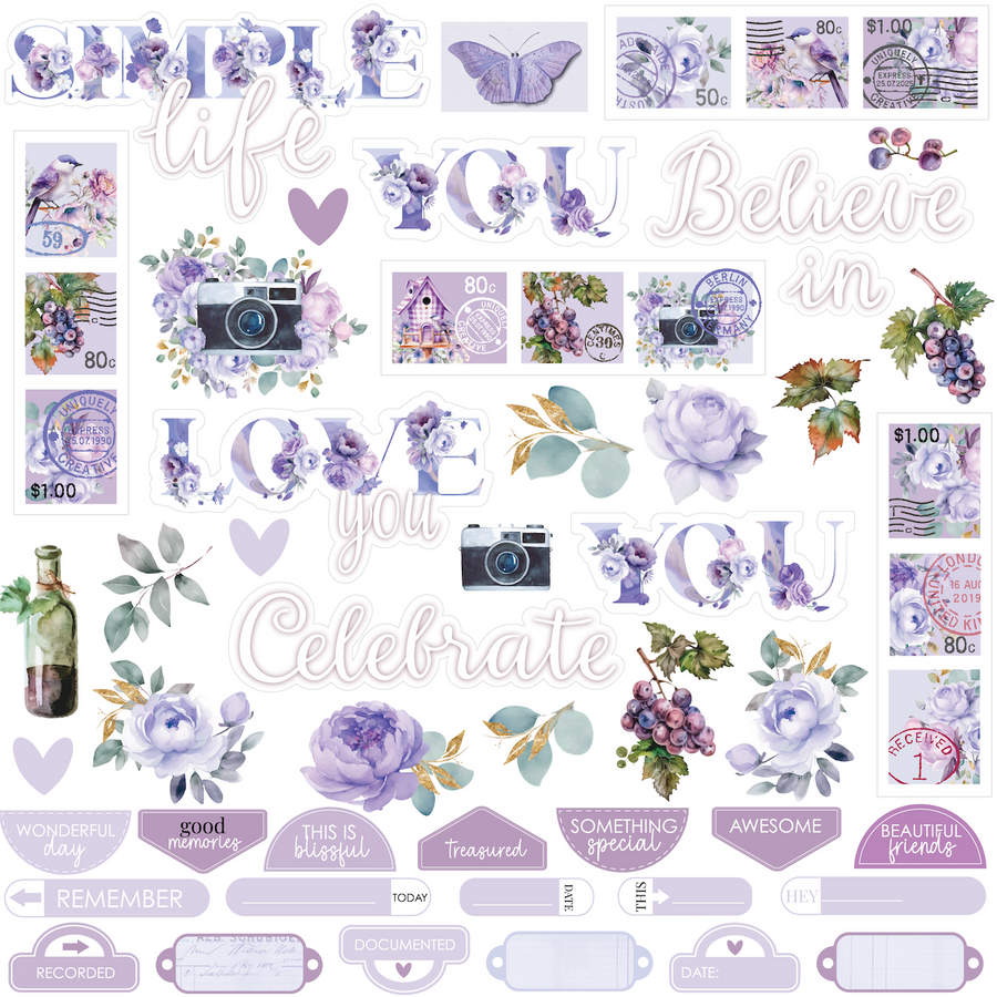 Uniquely Creative - Simple Life Paper (Ultraviolet Delight Collection) Side A