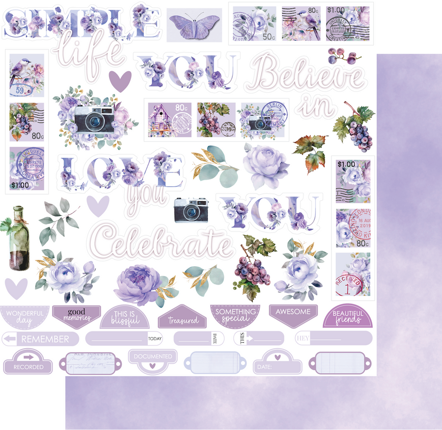 Uniquely Creative - Simple Life Paper (Ultraviolet Delight Collection)
