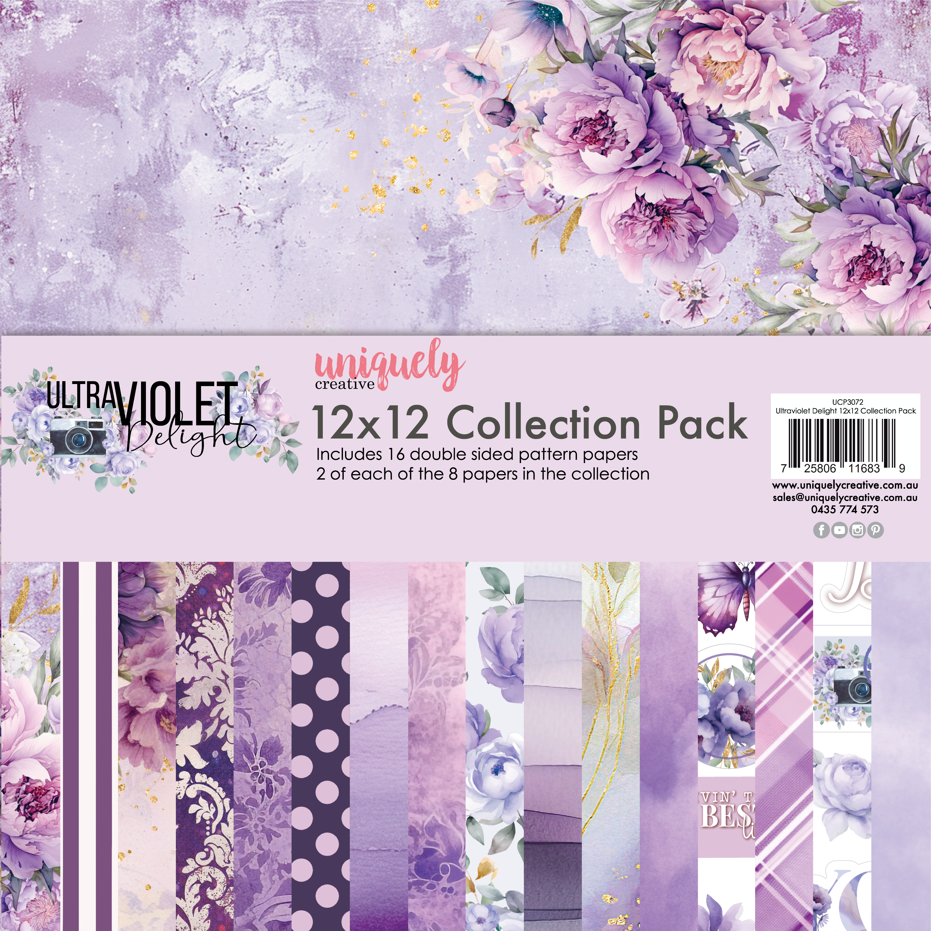 Uniquely Creative - Ultraviolet Delight 12 x 12 Collection Pack (Ultraviolet Delight Collection)
