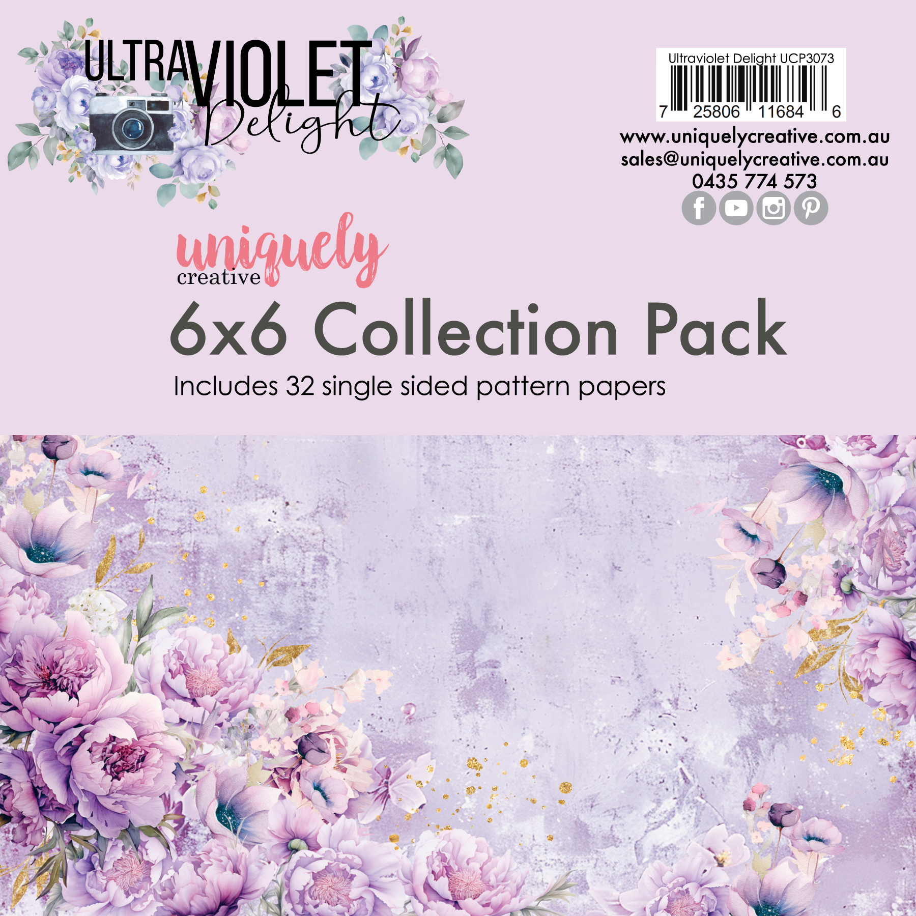 Uniquely Creative - Ultraviolet Delight 6 x 6 Collection Pack (Ultraviolet Delight Collection)
