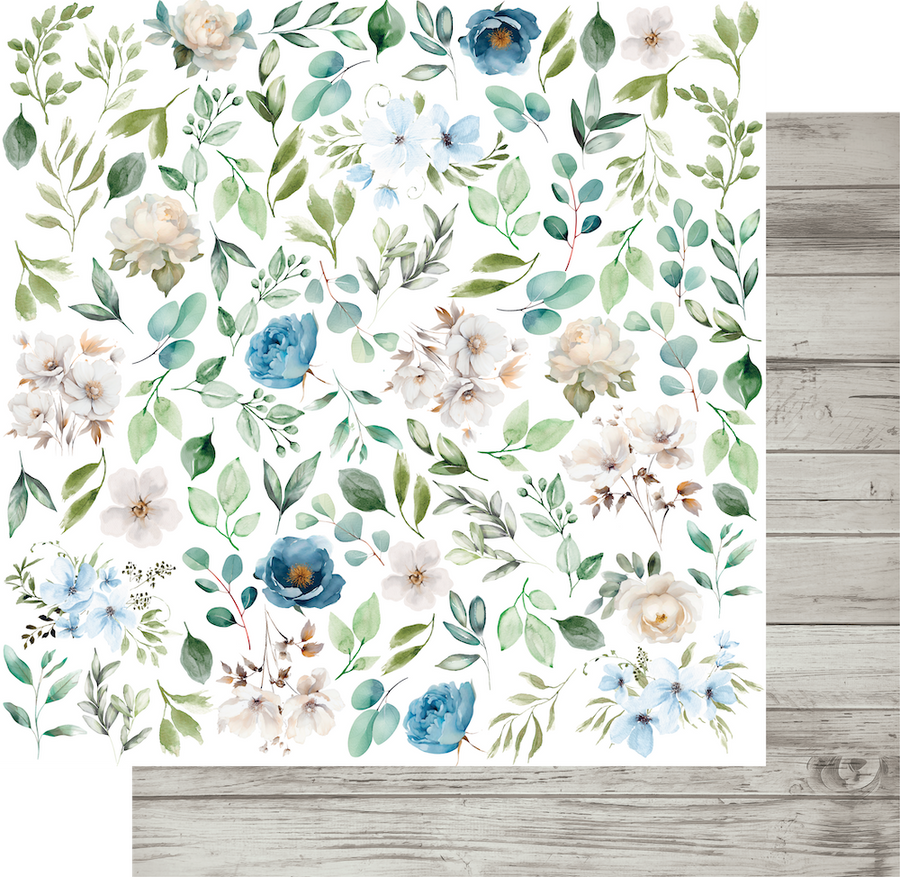 Uniquely Creative - Ephemeral Blooms Paper (Delighted Curiosities Collection)