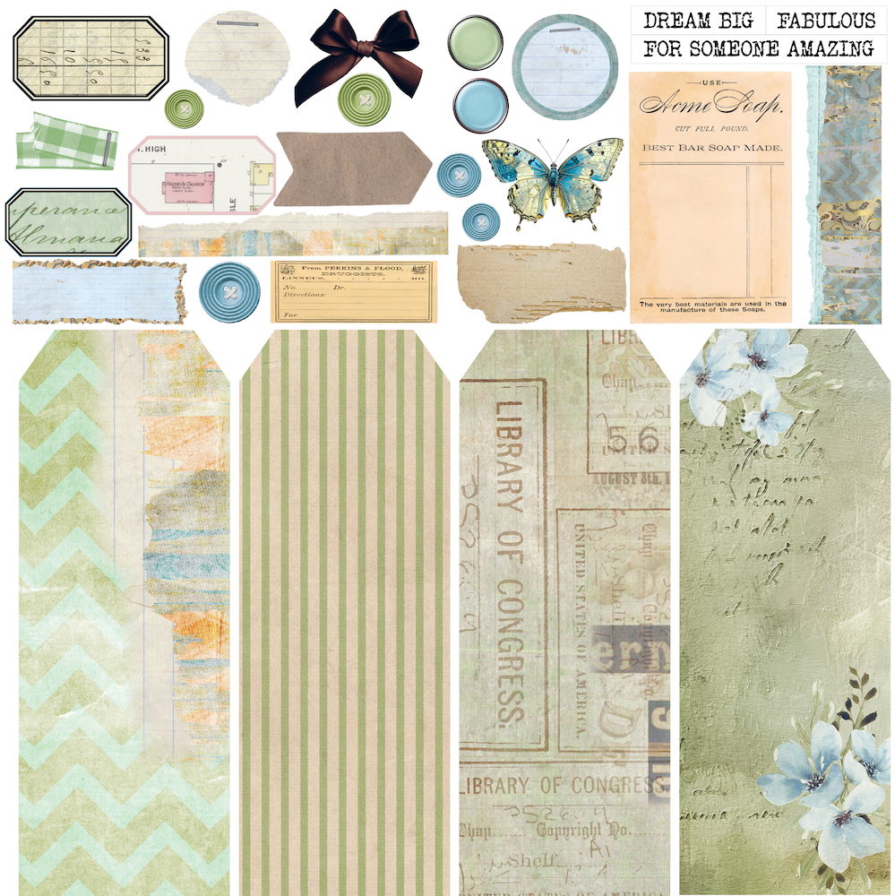 Uniquely Creative - Forgotten Treasures Paper (Delighted Curiosities Collection) Side A