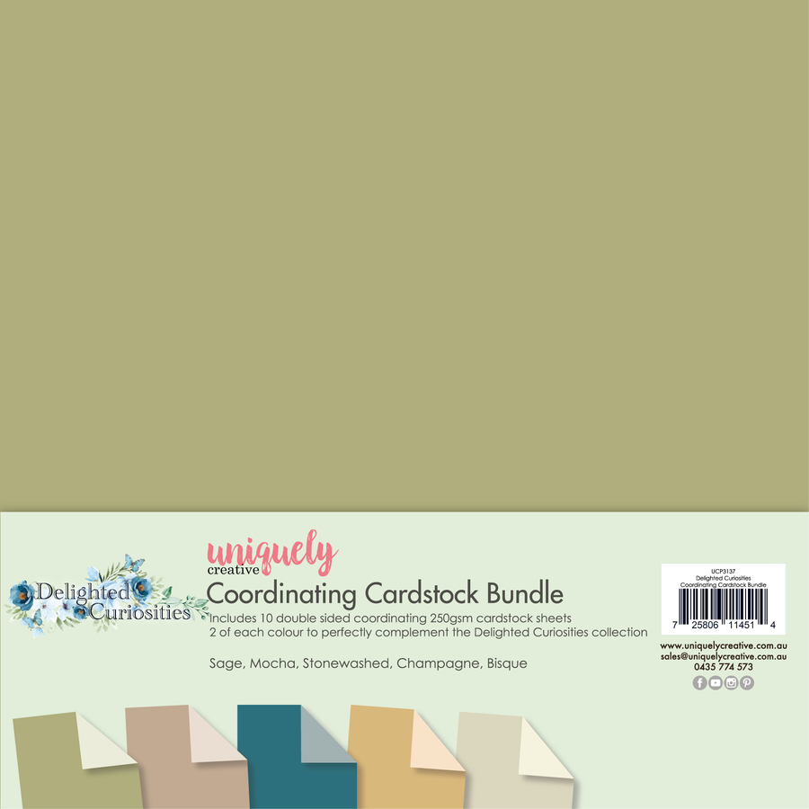 Uniquely Creative - Delighted Curiosities Coordinating Cardstock Bundle (Delighted Curiosities Collection)