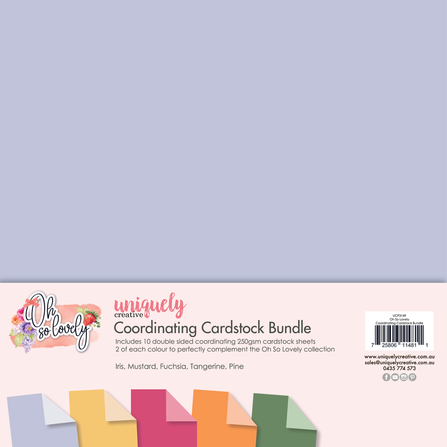 Uniquely Creative - Oh So Lovely Coordinating Cardstock Bundle (Oh So Lovely Collection)
