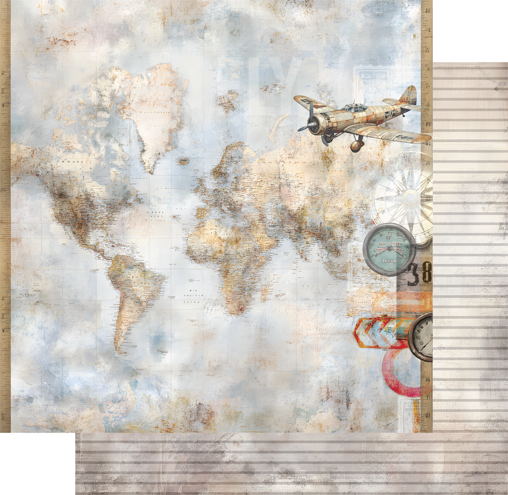 Uniquely Creative - Across the Sea Paper (Wings & Wheels Collection)