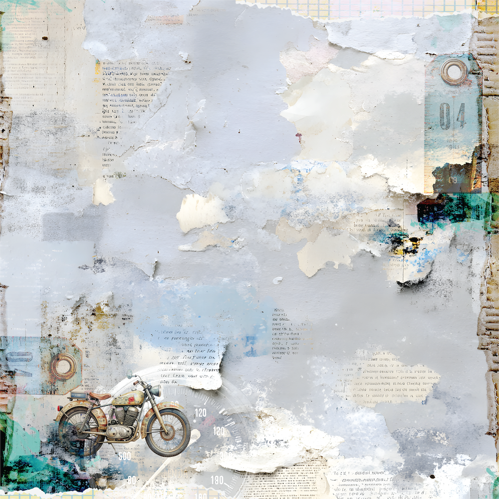 Uniquely Creative - Open Roads Paper (Wings & Wheels Collection) Side A