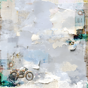 Uniquely Creative - Open Roads Paper (Wings & Wheels Collection) Side A