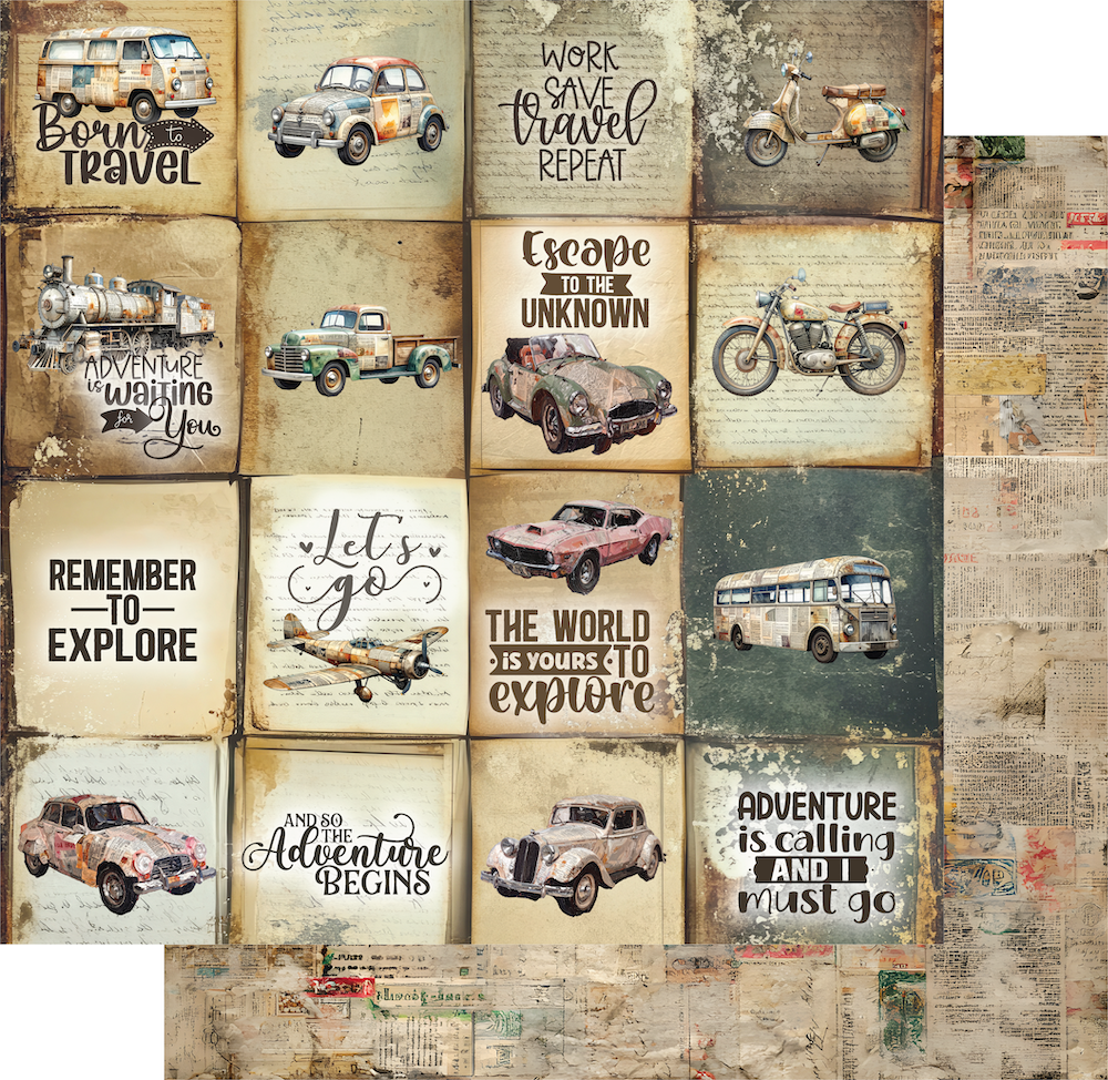 Uniquely Creative - Ticket to Ride Paper (Wings & Wheels Collection)