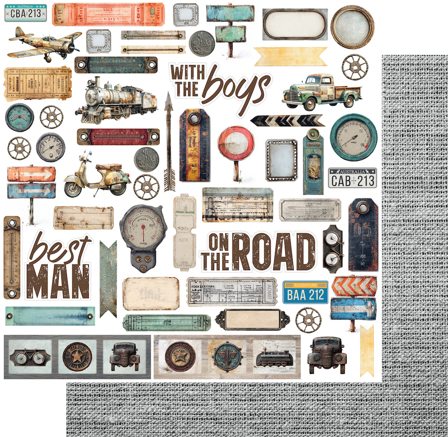 Uniquely Creative - Speed Limit Paper (Wings & Wheels Collection)