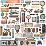 Uniquely Creative - Speed Limit Paper (Wings & Wheels Collection) Side A