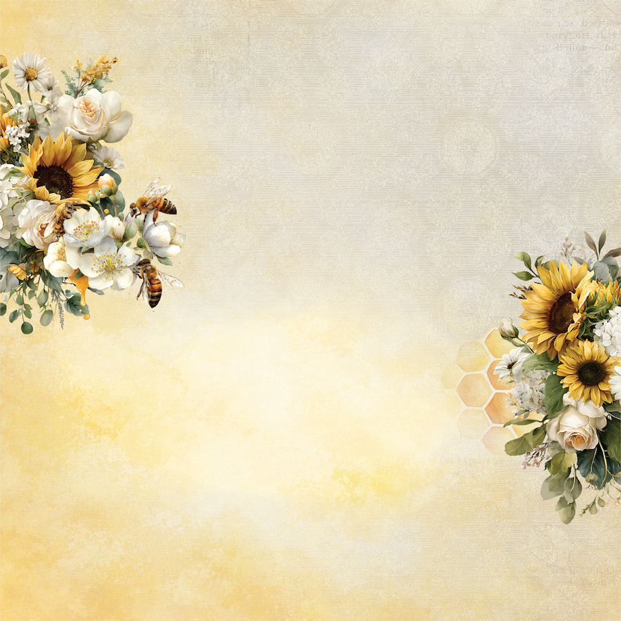 Uniquely Creative - Sunday Garden Paper (Sweet as Honey Collection) Side A