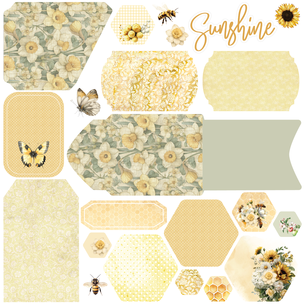 Uniquely Creative - Picked Flowers Paper (Sweet as Honey Collection) Side A