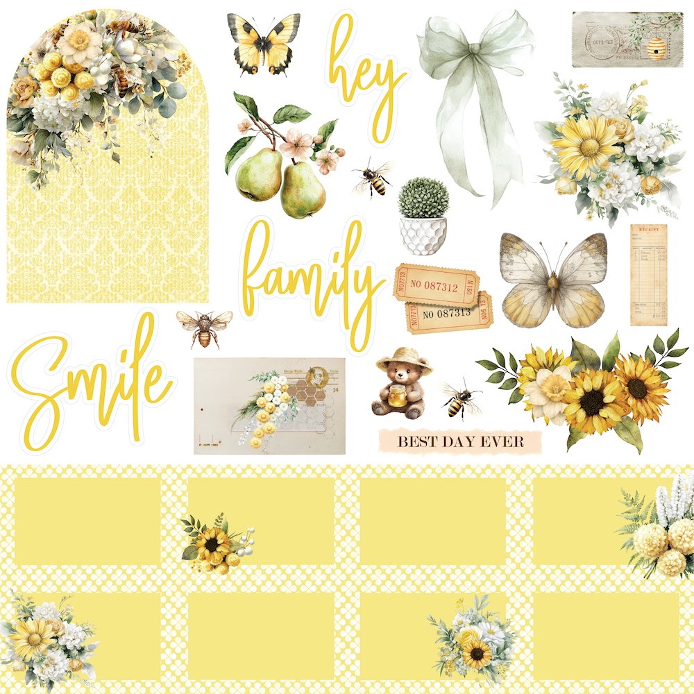 Uniquely Creative - The Sweet Life Paper (Sweet as Honey Collection) Side A