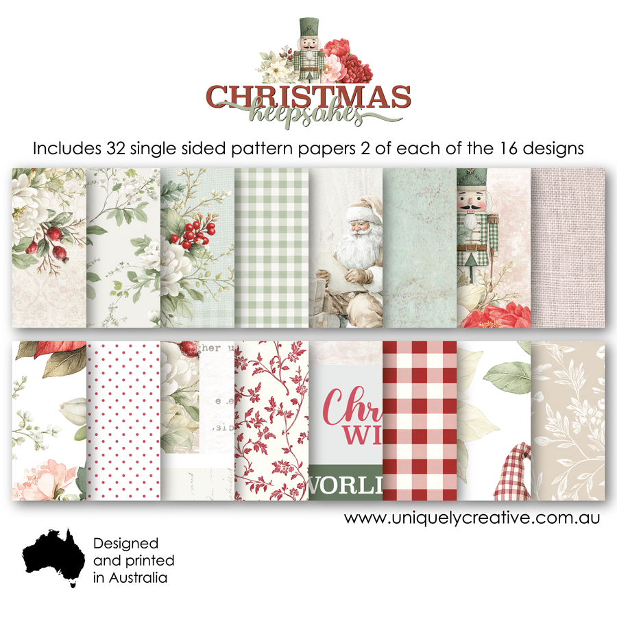 Uniquely Creative - Christmas Keepsakes 6 x 6 Collection Pack (32 sheets) (Christmas Keepsakes Collection) Back Cover