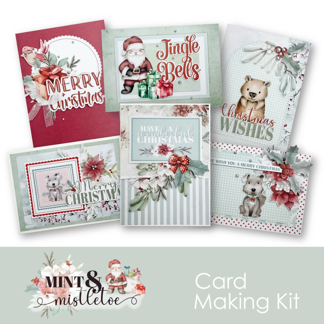 Uniquely Creative - Mint & Mistletoe Card Making Kit