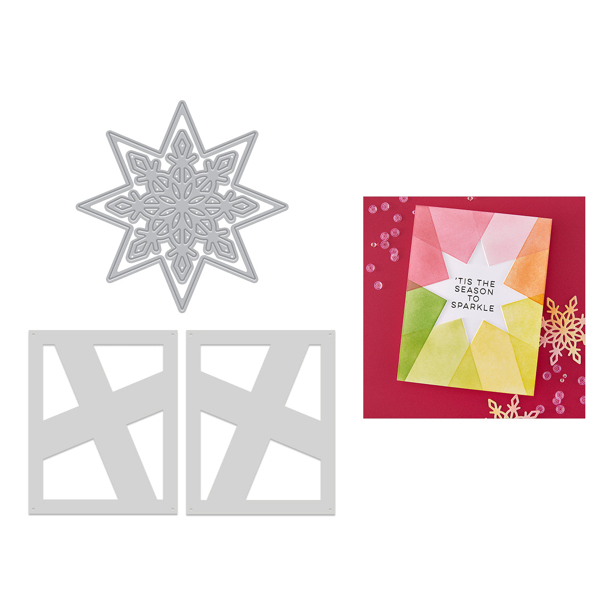 Hero Arts - Very Merry Star Die & Stencil Bundle from the Very Merry Collection