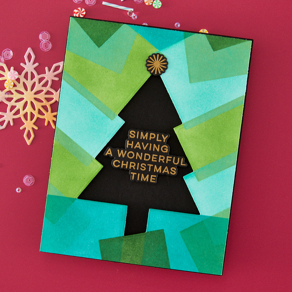 Hero Arts - Very Merry Tree Die & Stencil Bundle from the Very Merry Collection
