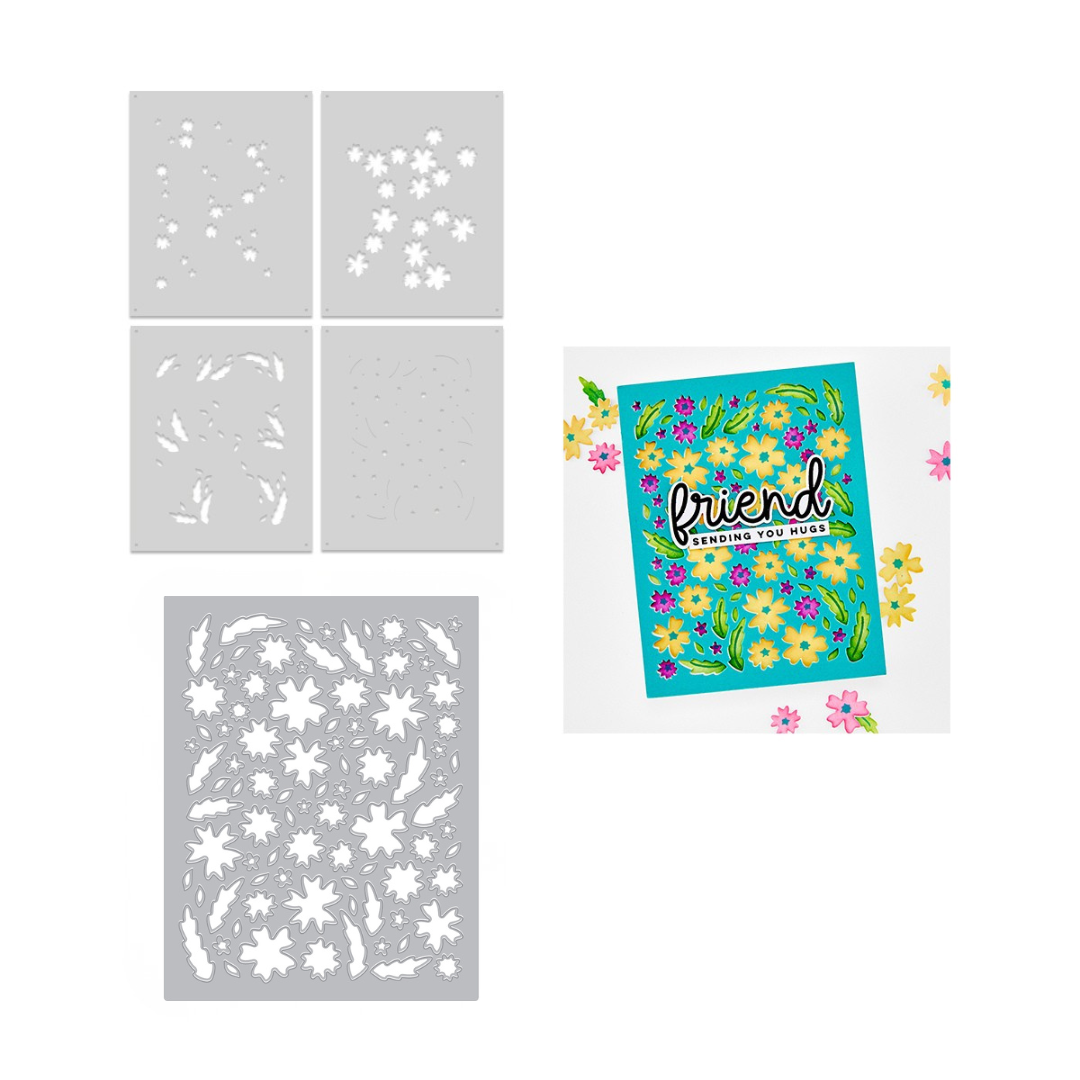 Hero Arts - Bitty Floral Bundle Die & Stencil Bundle