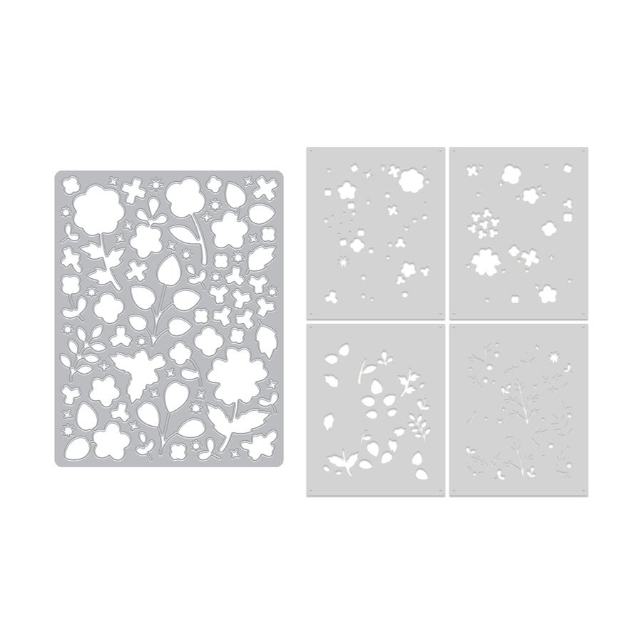 Hero Arts - Meadow Blooms Die & Stencil Bundle