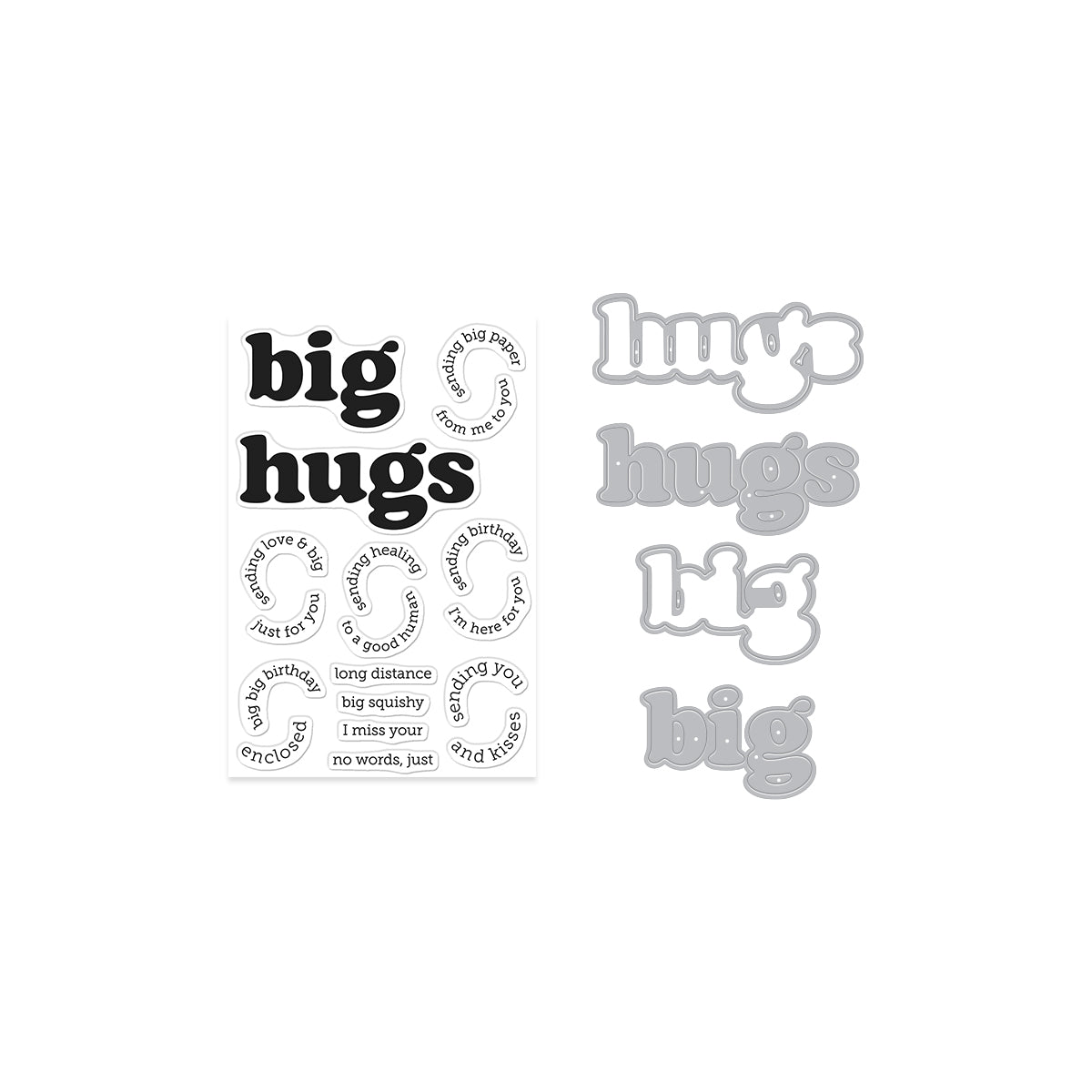 Hero Arts - Big Hugs Bundle by Hero Arts + Carly Tee
