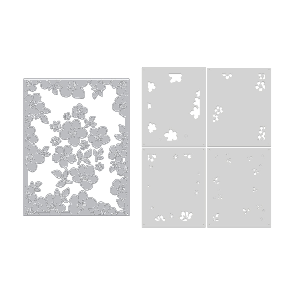 Hero Arts - Floral Frame Die & Stencil Bundle