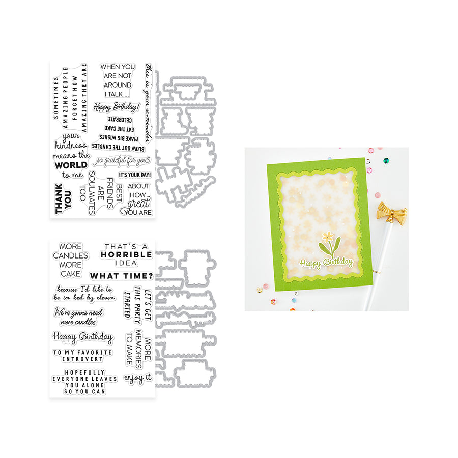 Hero Arts - Say It With Style Stamp & Cut Bundle