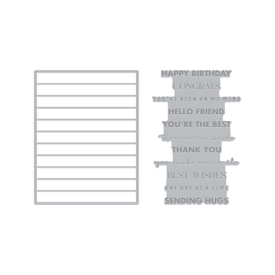 Hero Arts - Say It With Style Letterpress & Foil and Die Bundle