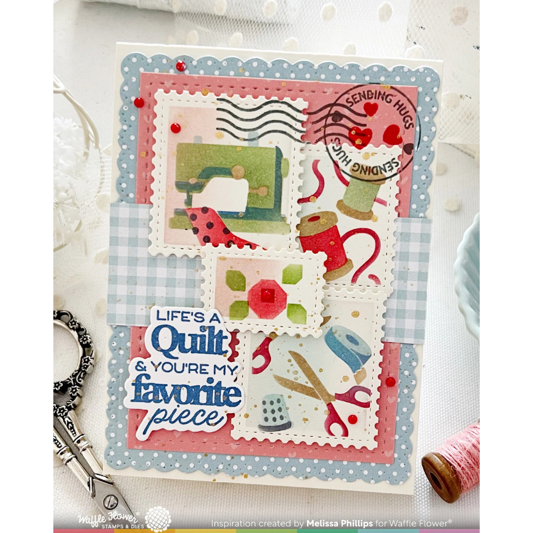 Waffle Flower - Quilted Hugs Sentiments Combo