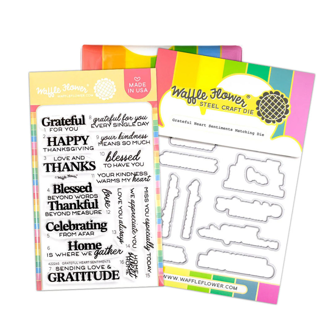 Waffle Flower - Grateful Heart Sentiments Combo