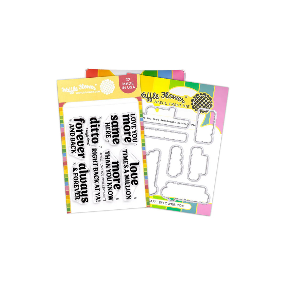 Waffle Flower - Love You More Sentiments Combo