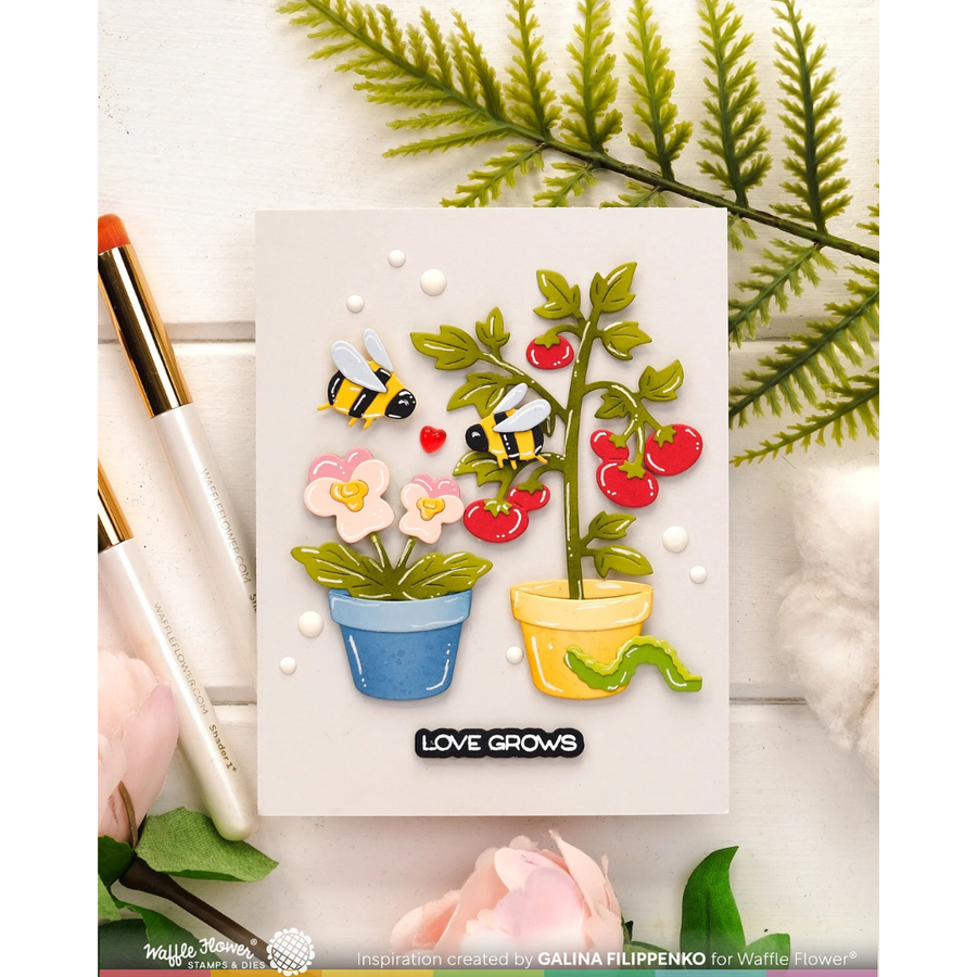(PRE-ORDER) Waffle Flower - Green Thumb Sentiments Combo