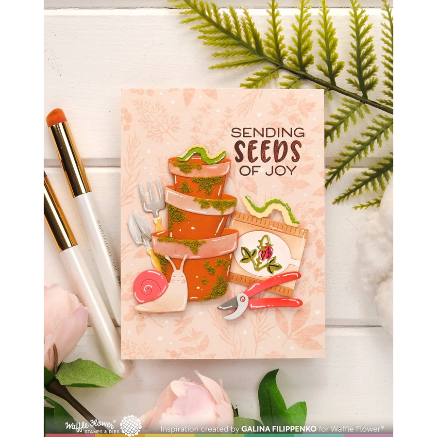 (PRE-ORDER) Waffle Flower - Green Thumb Sentiments Combo