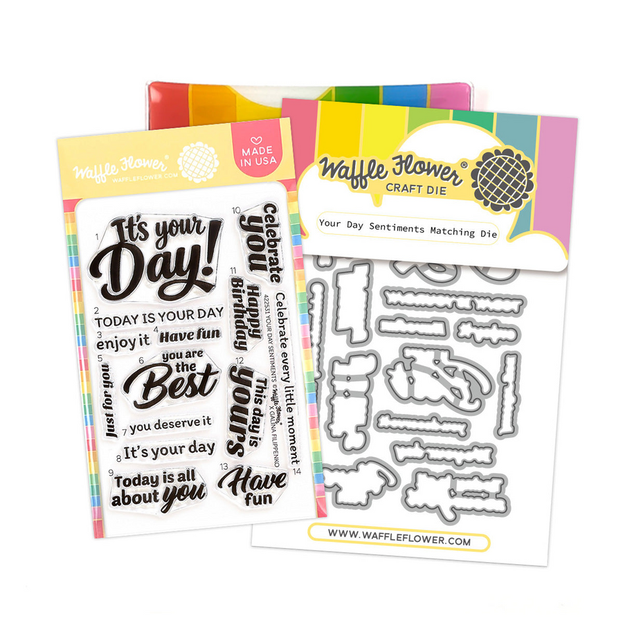 Waffle Flower - Your Day Sentiments Combo