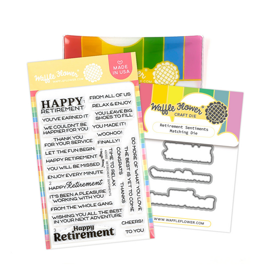 Waffle Flower - Retirement Sentiments Combo