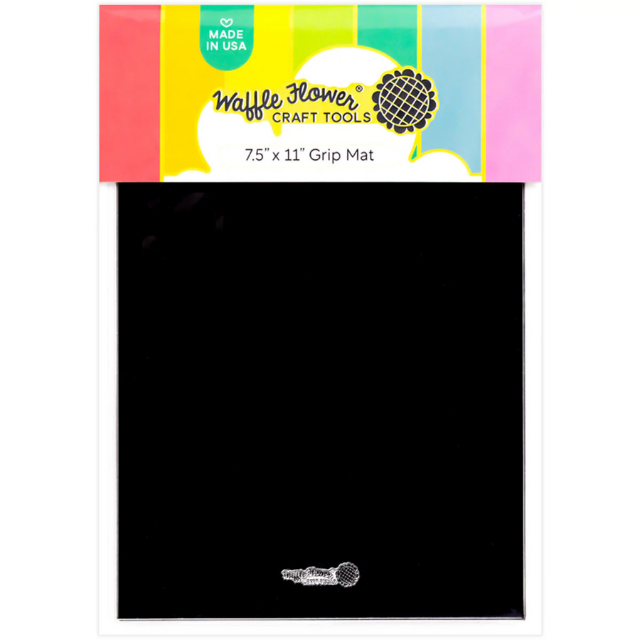 Waffle Flower - 7.5" x 11" Grip Mat - Black