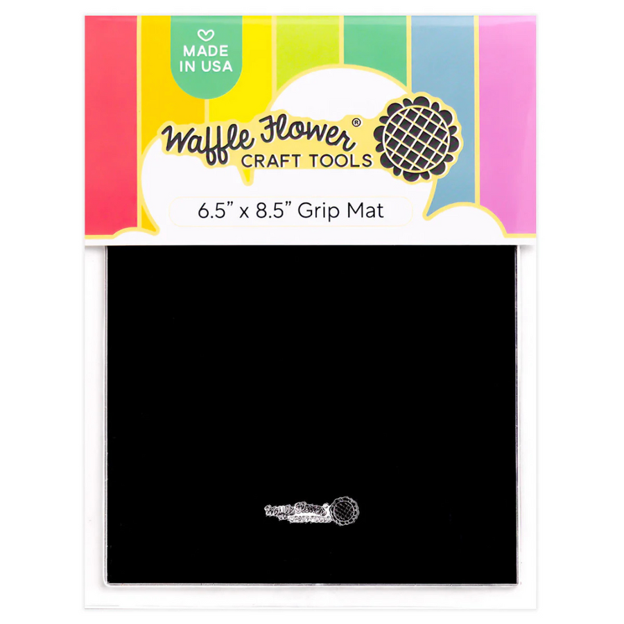 Waffle Flower - 6.5" x 8.5" Grip Mat - Black