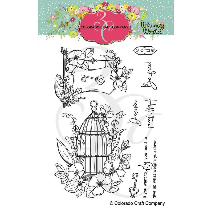 Colorado Craft Company - Be Free Stamp Set (Whimsy World Collection)