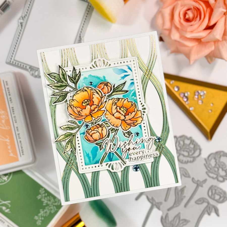 Pinkfresh Studio - Blushing Blooms Stencils