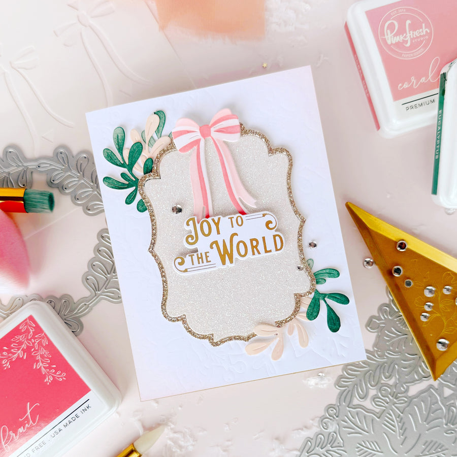 Pinkfresh Studio - Whispers of Poinsettia Stencils