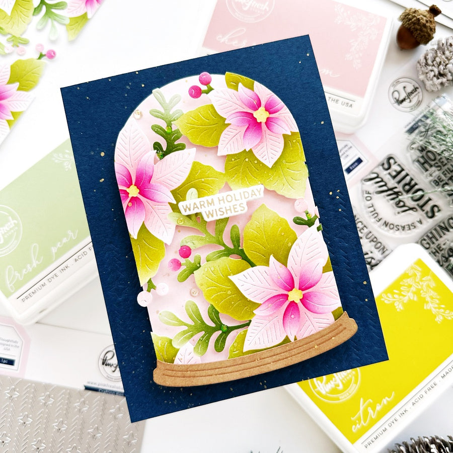 Pinkfresh Studio - Whispers of Poinsettia Stencils